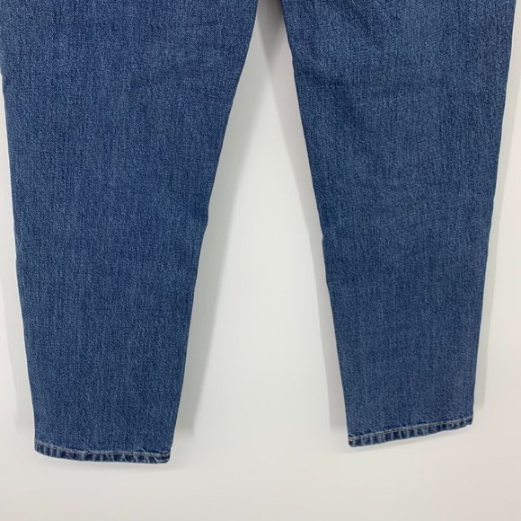 Everlane Jeans Crop Original Cheeky High Rise Blue Denim Straight - Picture 12 of 14